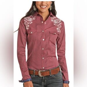 Cruel Girl Vintage 1970’s Miller Gingham Pearl Snap Shirt western small